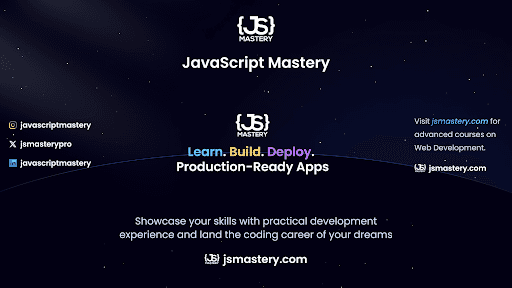 JavaScript Mastery channel image
