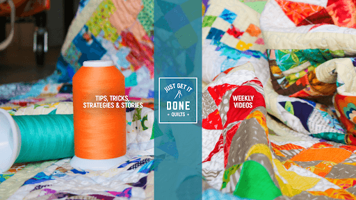 Just Get it Done Quilts channel banner