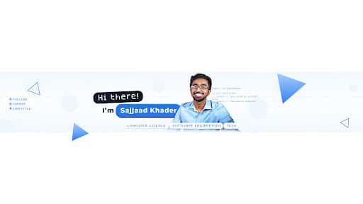 Sajjaad Khader channel banner